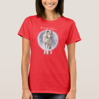Loup gris blanc et Pleine lune WOLF CLAN Art de la