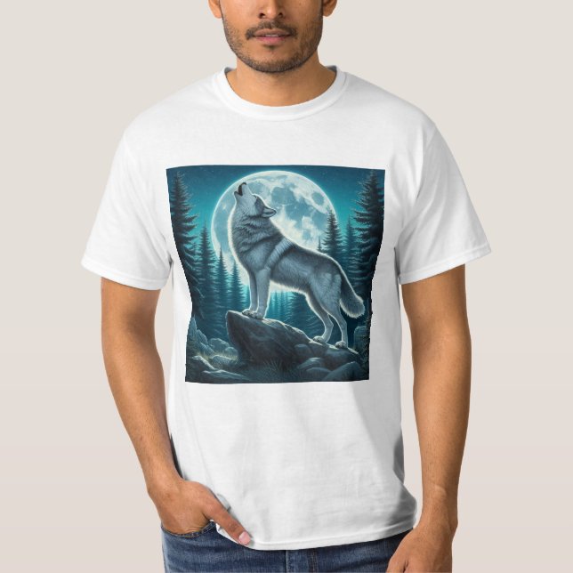T-shirt Loup hurlant (Devant)