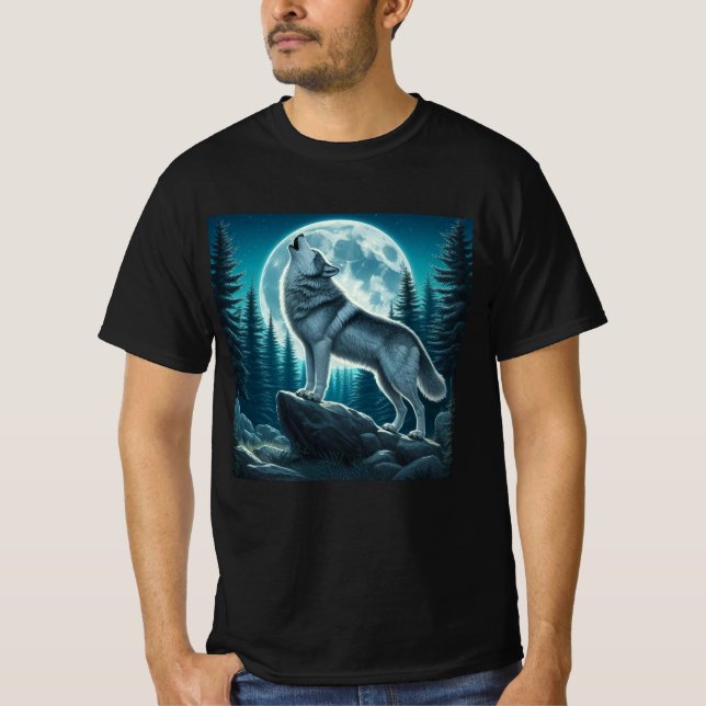 T-shirt Loup hurlant (Devant)