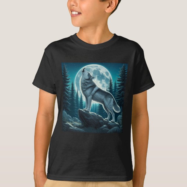 T-shirt Loup hurlant (Devant)