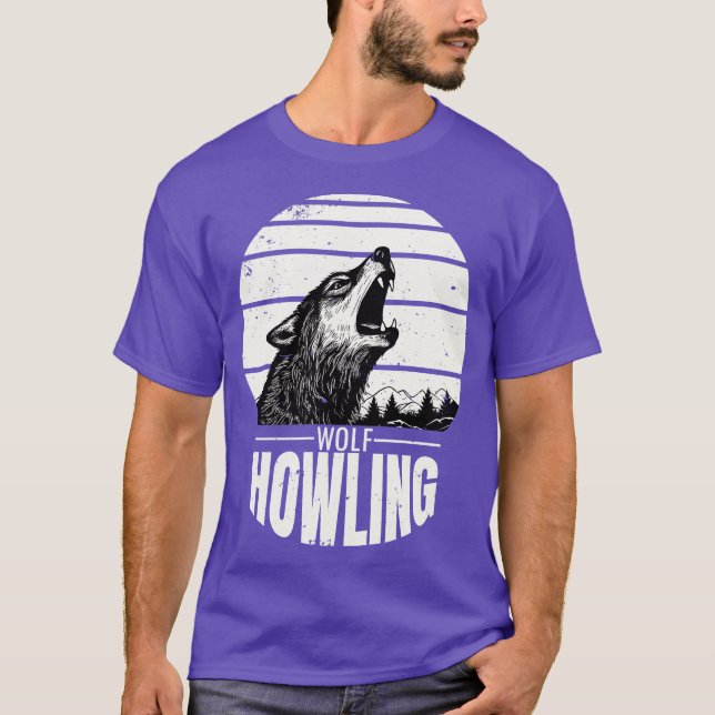 T-shirt Loup hurlant 2 (Devant)