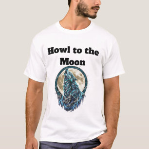T-shirt Loup Hurlant Sous la Pleine Lune T-S Wild Spirit