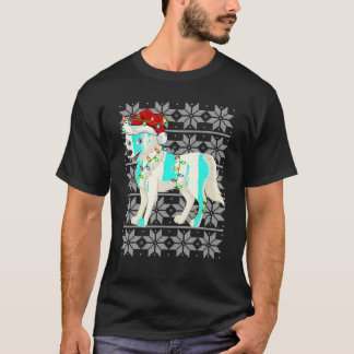 T-shirt Loup illuminations de Noël Père Noël Loup Loup Vil