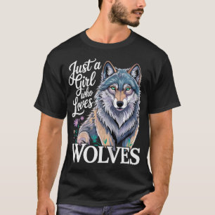 T-shirt Loup Juste Une Fille Qui Aime