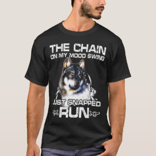 T-shirt Loup La chaîne sur mon changement d'humeur vient d