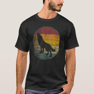 T-shirt Loup Loups Amour Soleil Rétro Vintage 70s 80s 90s