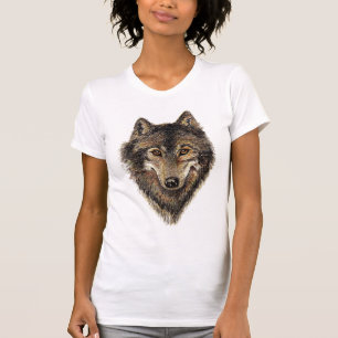 T-shirt Loup, loups, animal sauvage, nature,