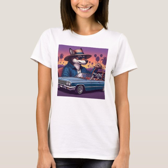 T-shirt Loup Lowrider Wolfy (Devant)