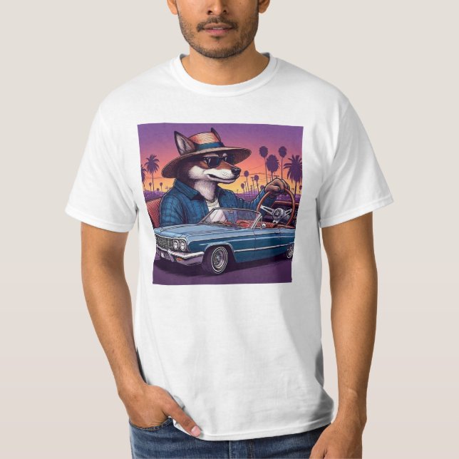T-shirt Loup Lowrider Wolfy (Devant)