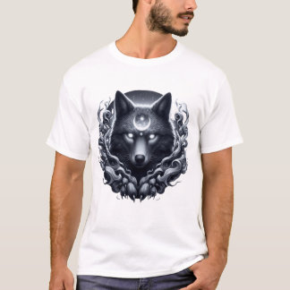 T-shirt "Loup lunaire - Gardien du royaume mystique"