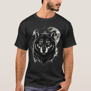 T-shirt Loup majestueux sous la pleine lune