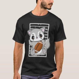 T-shirt Loup Mélange Avec Football Pour Garde Centrale Et