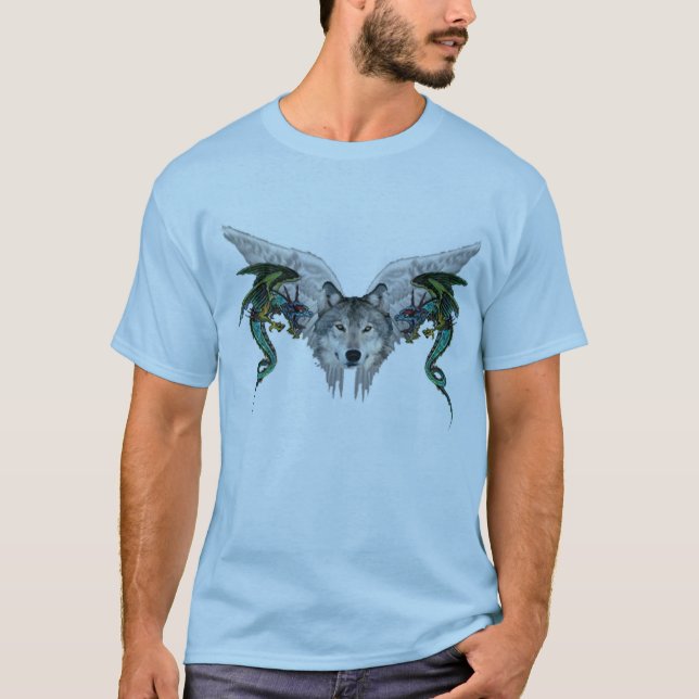 T-shirt loup mystique (Devant)