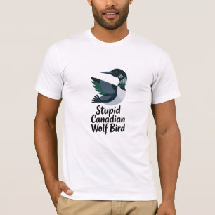 T-Shirt Loup Oiseau Design Mystique Hybride Animal