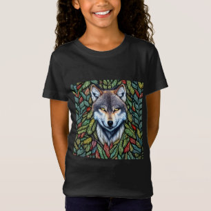T-Shirt Loup prédateur de bois sauvage