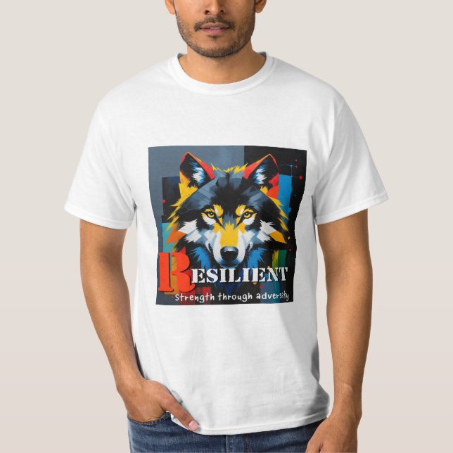 T-shirt Loup résilient (Devant)