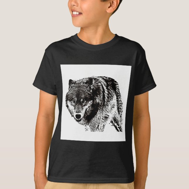 T-shirt Loup sauvage (Devant)