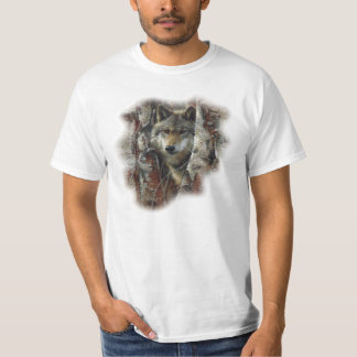 T-shirt loup solitaire