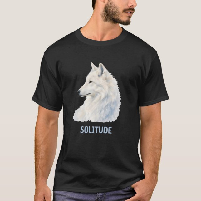 T-shirt Loup Solitaire  (Devant)