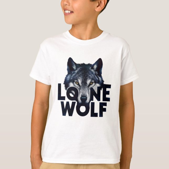 T-shirt Loup solitaire (Devant)