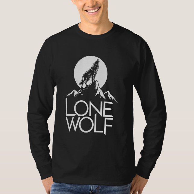 T-shirt Loup solitaire (Devant)