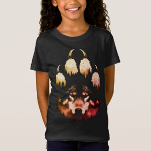 T-Shirt Loup Solitaire. Âme Sauvage