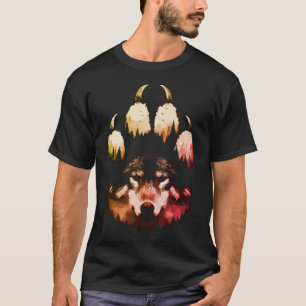 T-shirt Loup Solitaire. Âme Sauvage