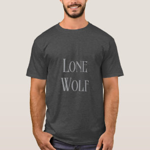T-shirt Loup solitaire mâle Sigma minimaliste moderne