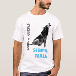 T-shirt Loup solitaire masculin de Sigma