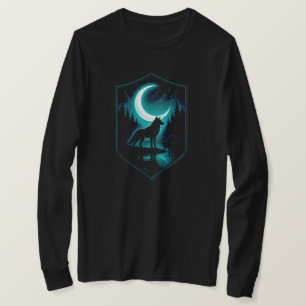 T-shirt Loup solitaire mystique par la rivière Moonlit   N