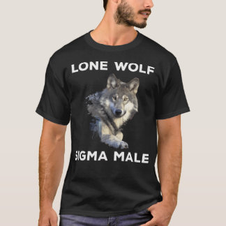 T-shirt Loup Solitaire Sigma Homme Traits Personnalité Nou