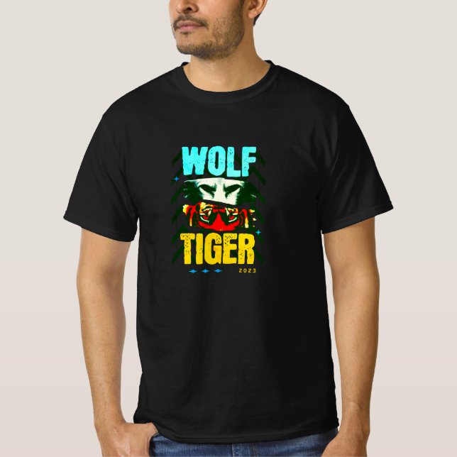 T-Shirt loup tigre (Devant)