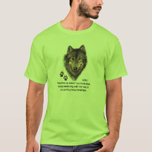 T-shirt Loup, Totem animal loup, Guide de la nature