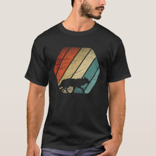 T-shirt Loup vintage rétro et animal mignon 2
