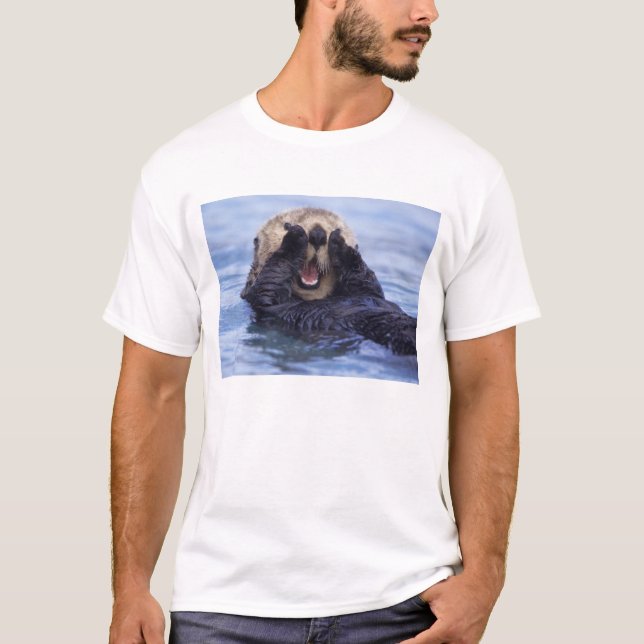 T-shirt Loupe de mer | Alaska, USA (Devant)