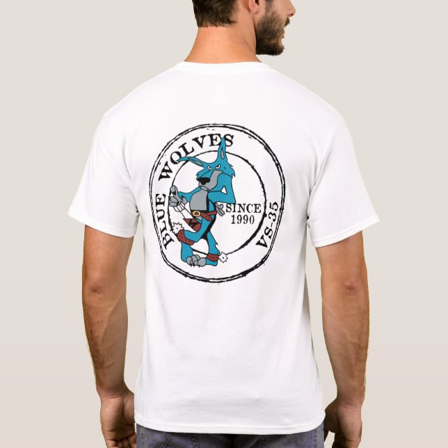 T-SHIRT LOUPS BLEU DEPUIS 1990 (Dos)