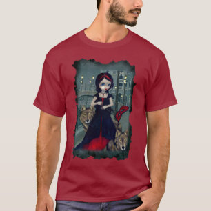 T-shirt Loups de chemise gothique de fée de vampire de