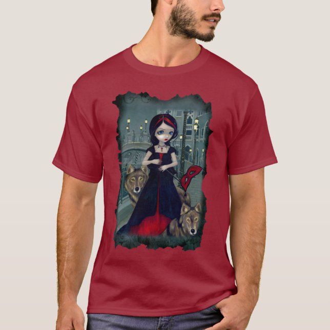 T-shirt Loups de chemise gothique de fée de vampire de (Devant)
