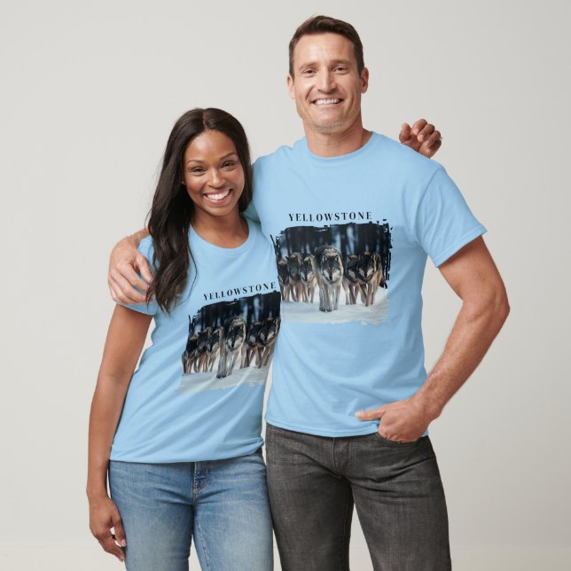 T-shirt Loups de Yellowstone (Unisexe)