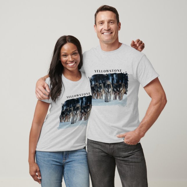 T-shirt Loups de Yellowstone (Unisexe)