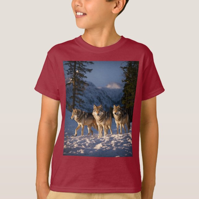 T-shirt Loups en paix (Devant)