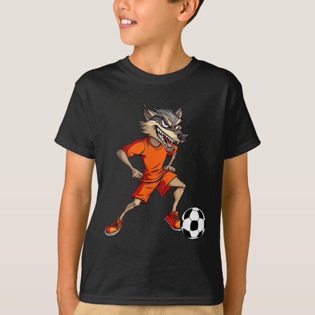 T-shirt Loups Footll Footller Loup (Devant)