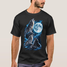 Loups hurlants Art mural Pleine Lune – Meute de Lo