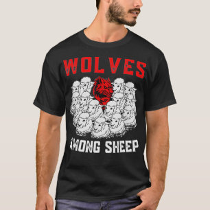 T-shirt Loups parmi les moutons Je ne suis pas né pour êtr