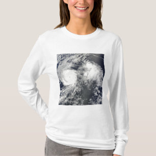 T-shirt L'ouragan Felicia et le cyclone Enrique à l'est de