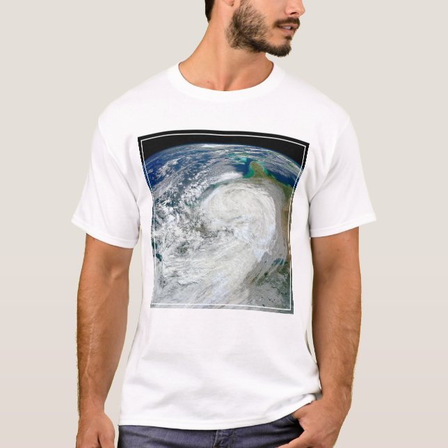 T-shirt L'Ouragan Sandy Le Long De La Côte Est Des États-U (Devant)