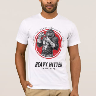 T-shirt Lourd Hitter - Libérez la bête | Gorilla Gym Tee