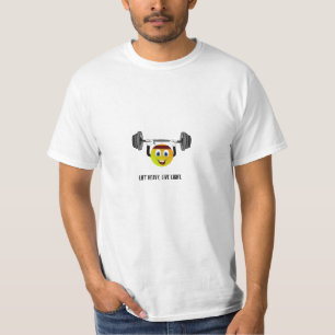 T-shirt lourd, léger en direct