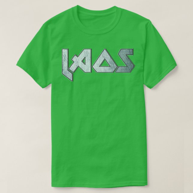 T-shirt Lourd métal Laos (Design devant)