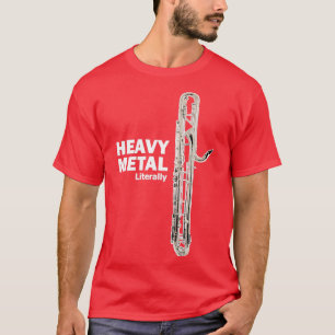 T-shirt Lourde contrebasse métallique Clarinet